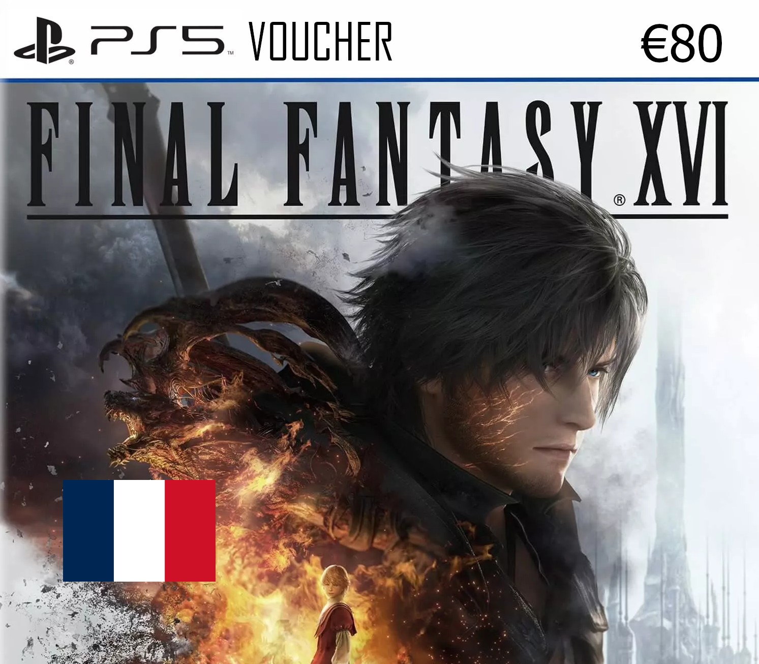 Final Fantasy XVI FR PlayStation Network Карта €80