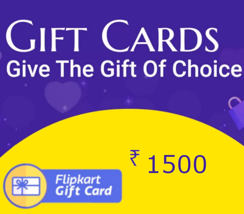 Flipkart INR 1500 Подарочная карта IN