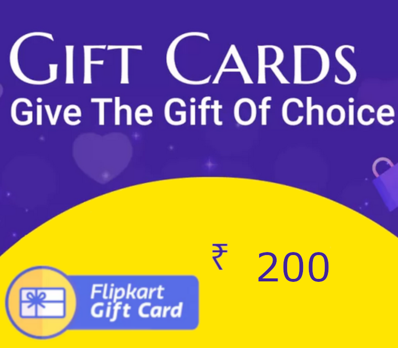 Flipkart INR 200 Подарочная карта IN