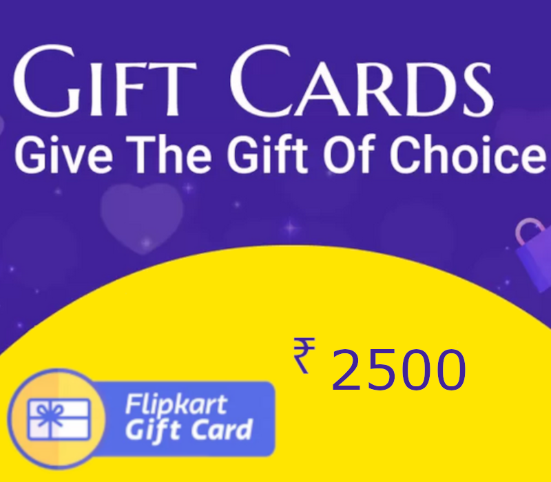 Flipkart INR 2500 Подарочная карта IN