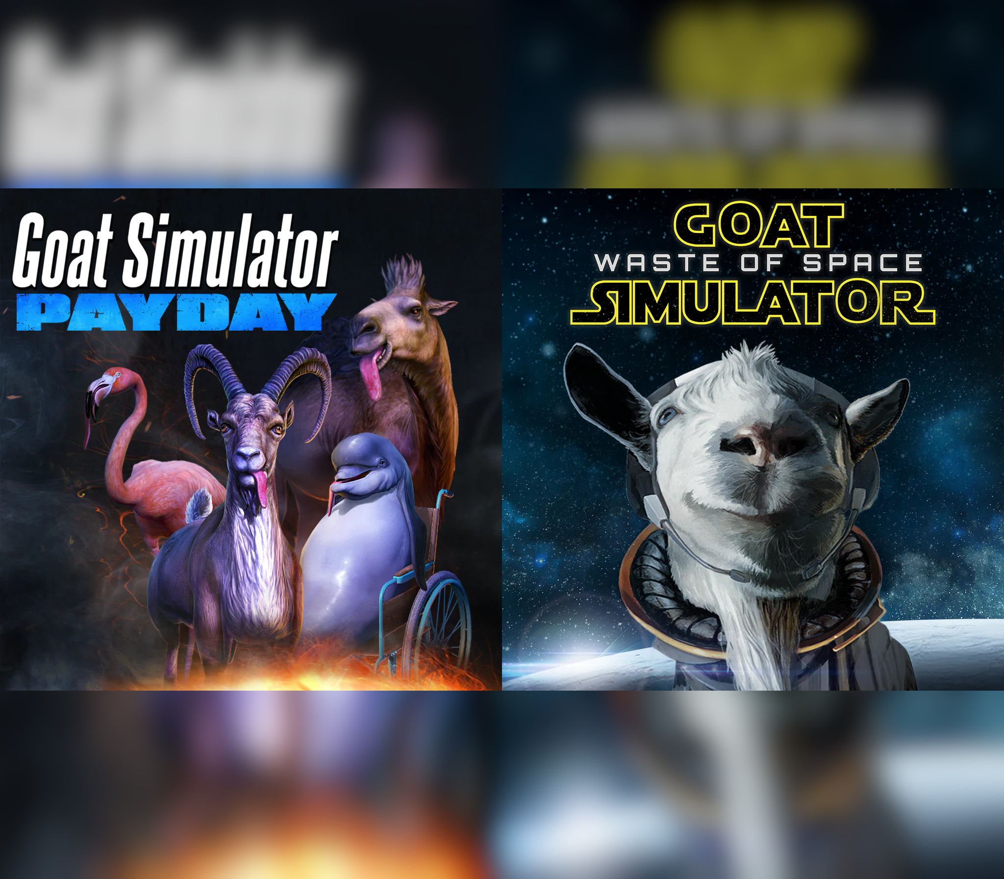 Goat Simulator + Waste of Space DLC + PAYDAY DLC Steam Ключ