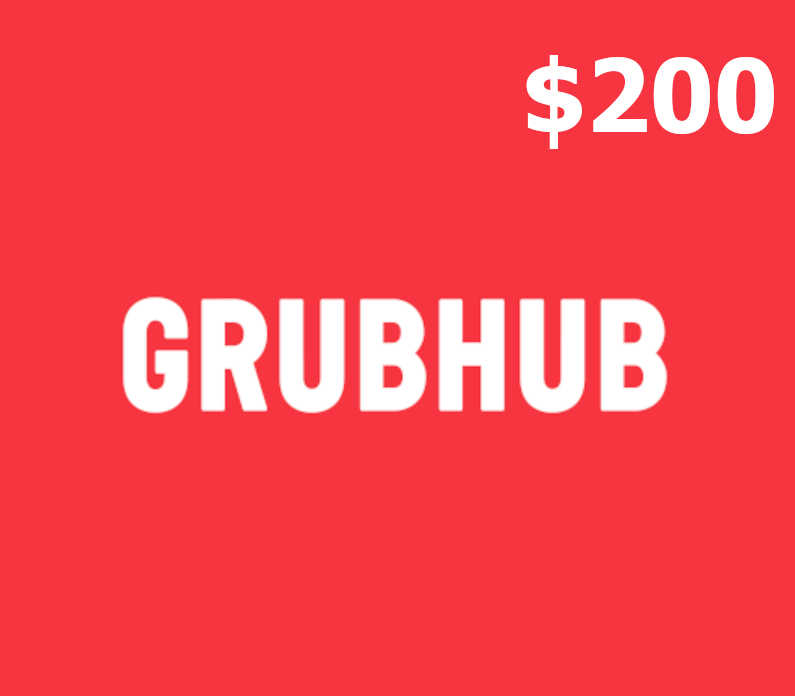 Grubhub USD 200 Подарочная карта US