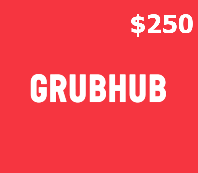 Grubhub USD 250 Подарочная карта US