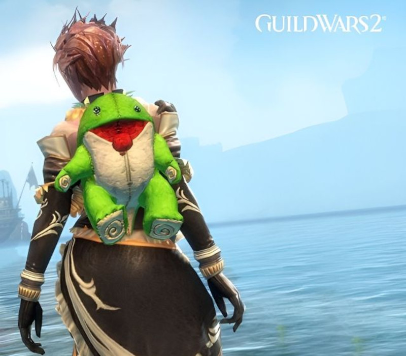 Guild Wars 2 - Green Plush Quaggan Backpack Cover DLC Arena.Net Ключ