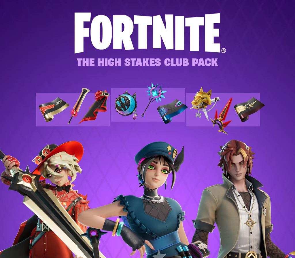 Fortnite - The High Stakes Club Pack DLC US XBOX One / Xbox Series X|S Ключ