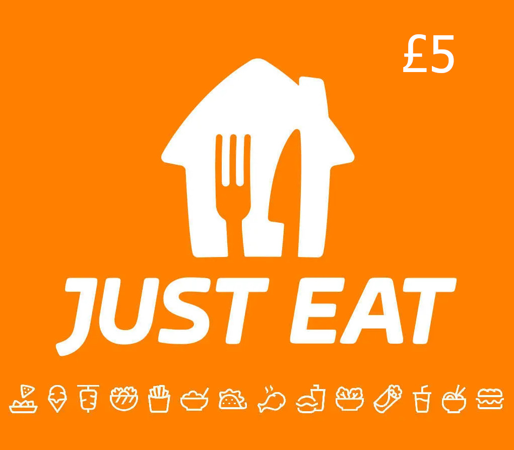 Just Eat £5 Подарочная карта UK