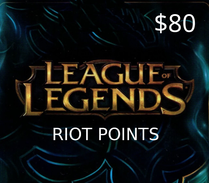 League of Legends $80 Prepaid RP Card US