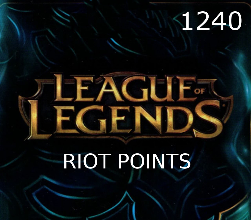 League of Legends 1240 RP Предоплаченная карта EU