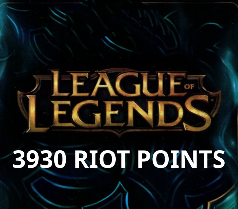 League of Legends 3930 RP Предоплаченная карта TR