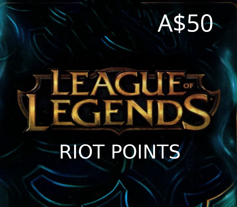 League of Legends 50 AUD Предоплаченная RP карта OCE