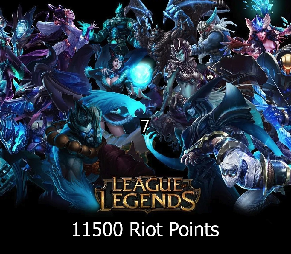 League of Legends 11500 RP Предоплаченная карта TR