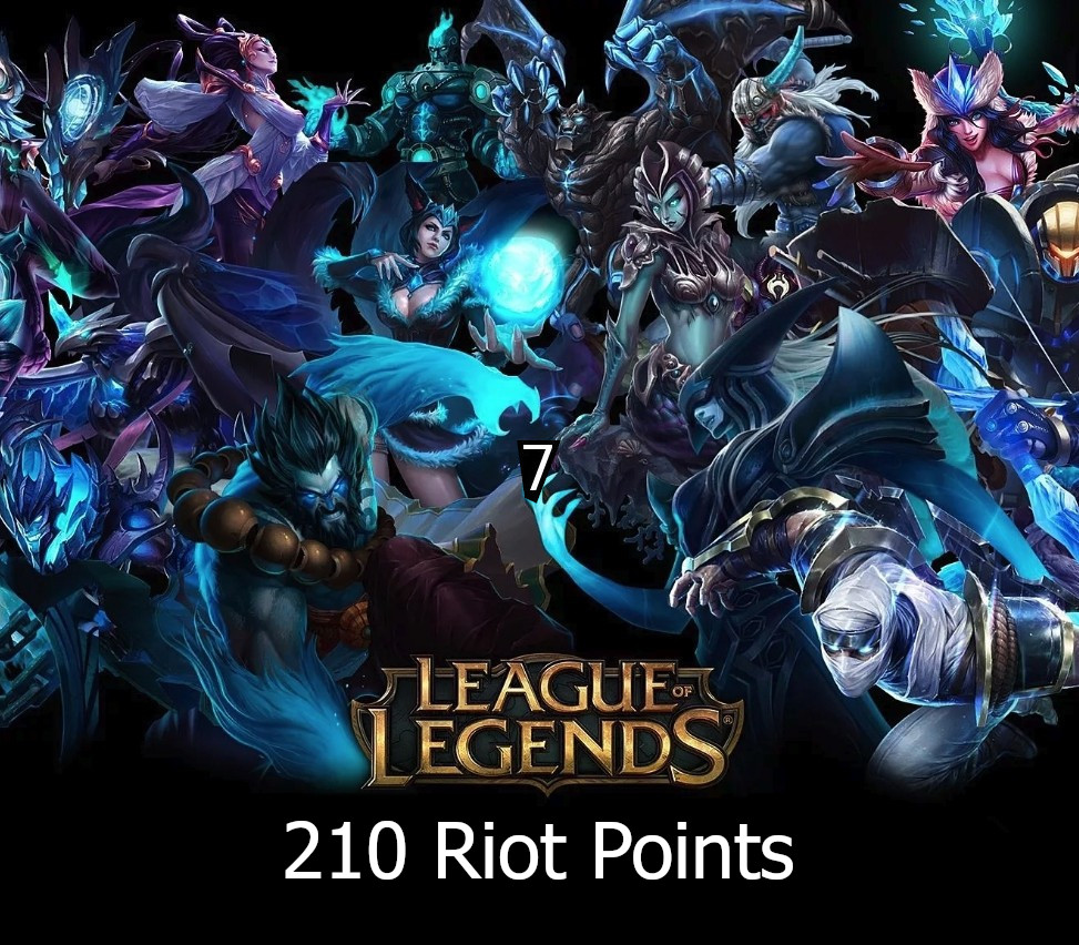 League of Legends 210 RP Предоплаченная карта TR