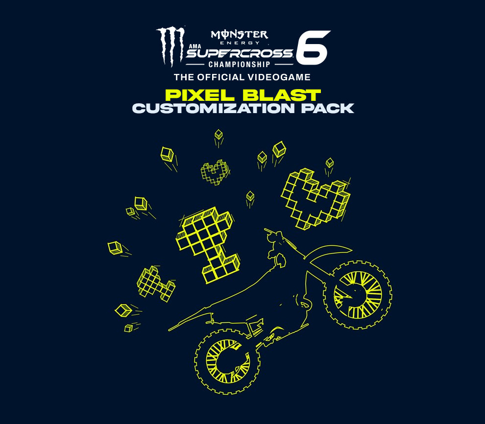 Monster Energy Supercross 6 - Pixel Blast Customization Pack DLC EU PS4 Ключ