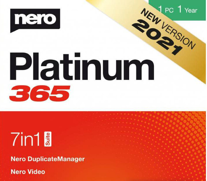 Nero Platinum 365 2021 Ключ (1 Year / 1 PC)