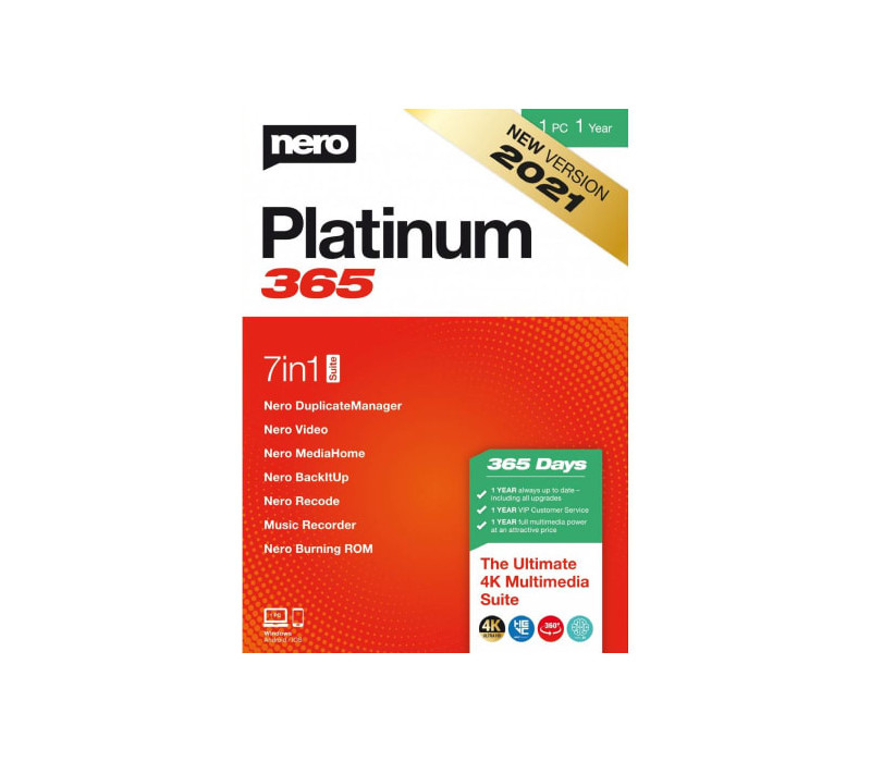 Nero Platinum 365 EU Ключ (1 Year / 1 PC)