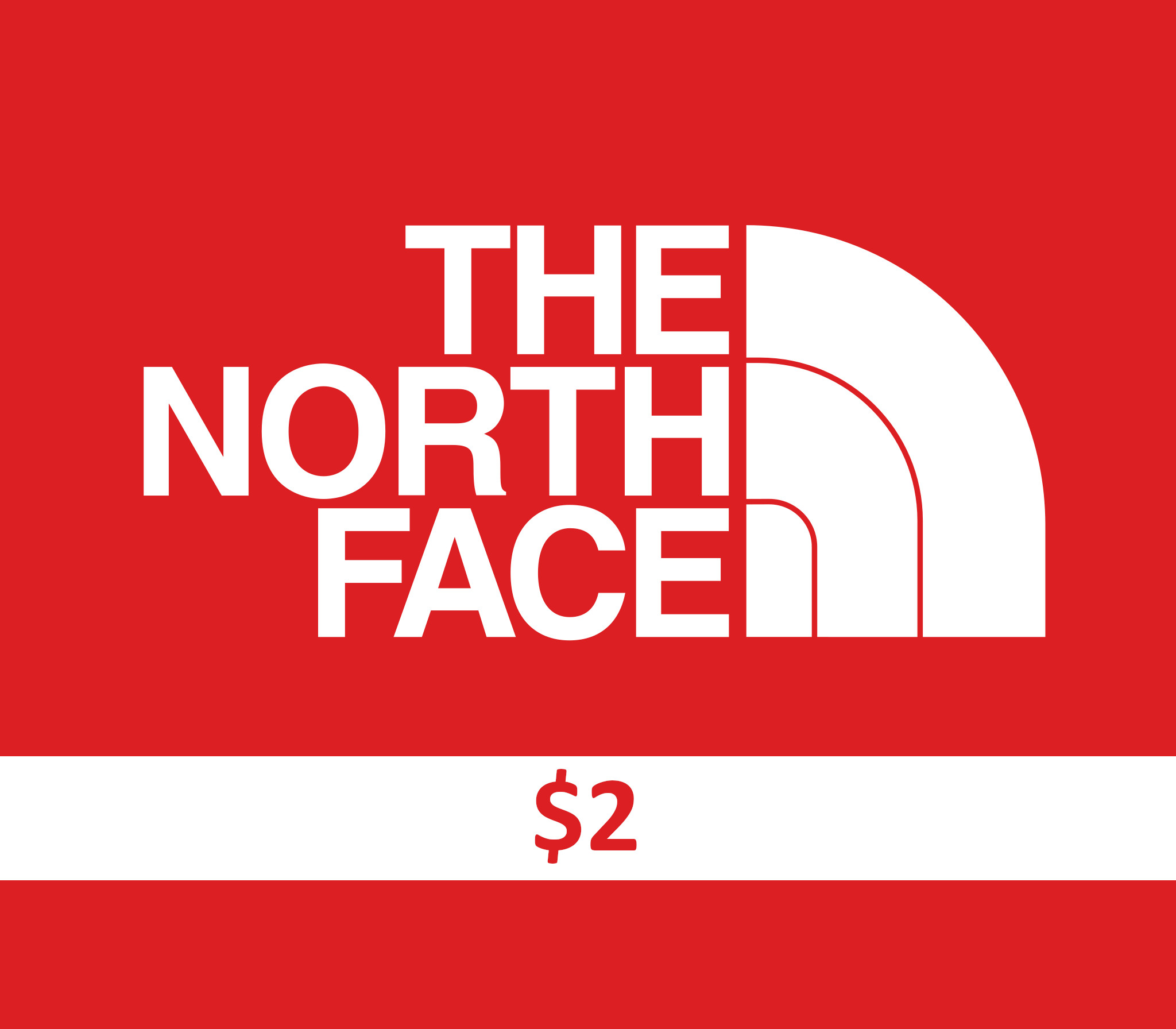 The North Face $2 Подарочная карта US