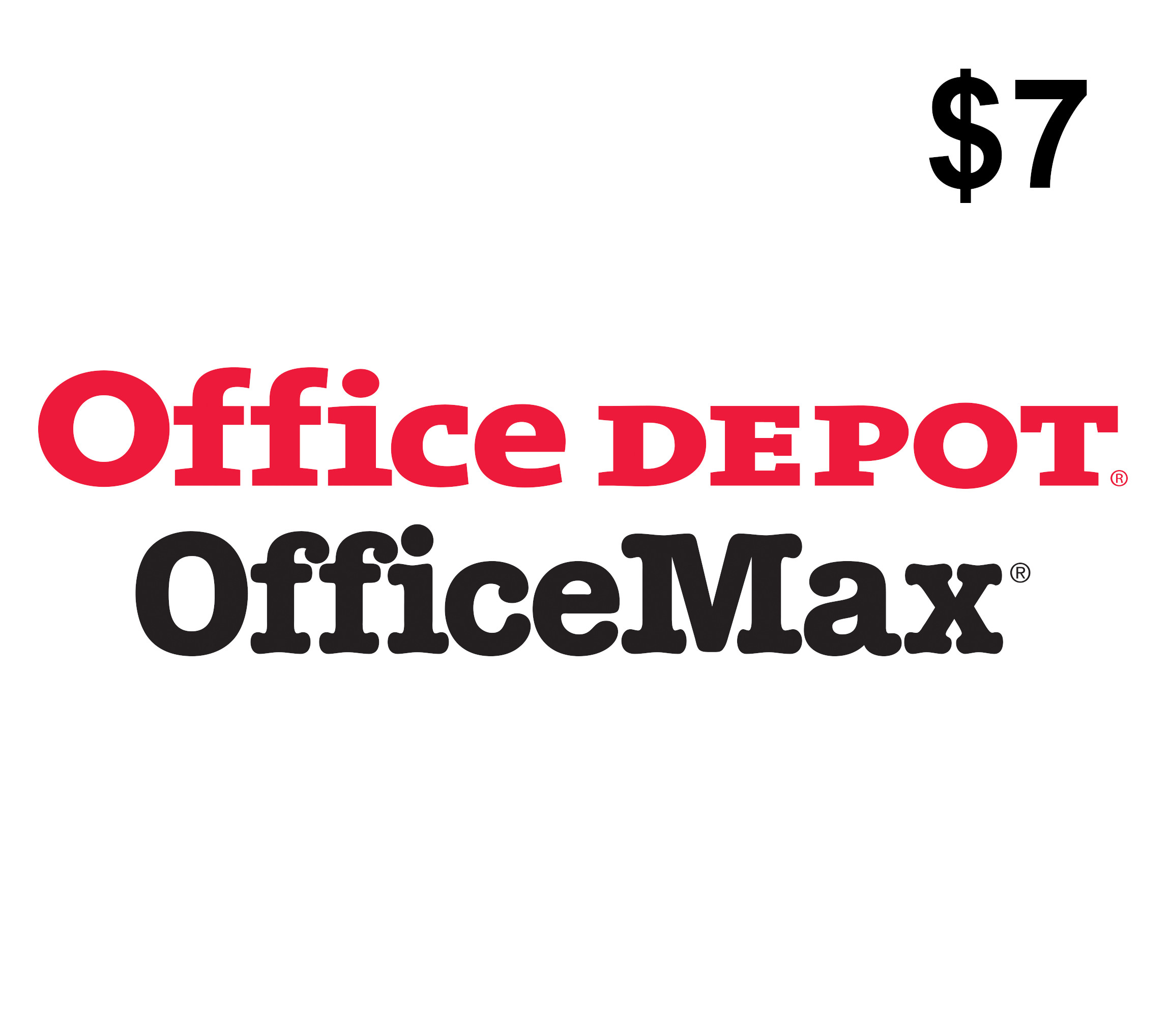 Office Depot $7 Подарочная карта US