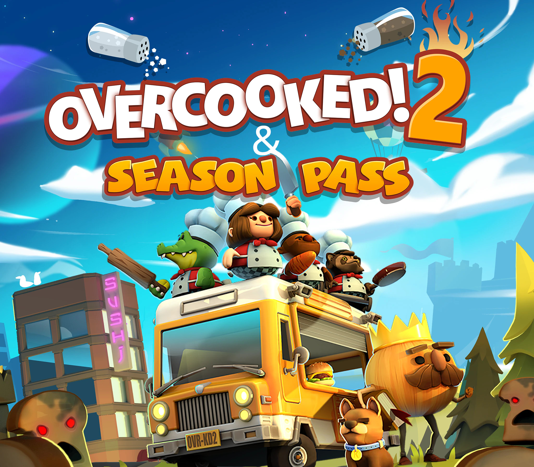 Overcooked! 2 + Сезонный пропуск EU Steam Ключ