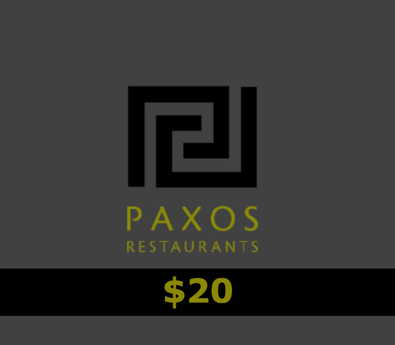 Paxos Restaurants $20 Подарочная карта US