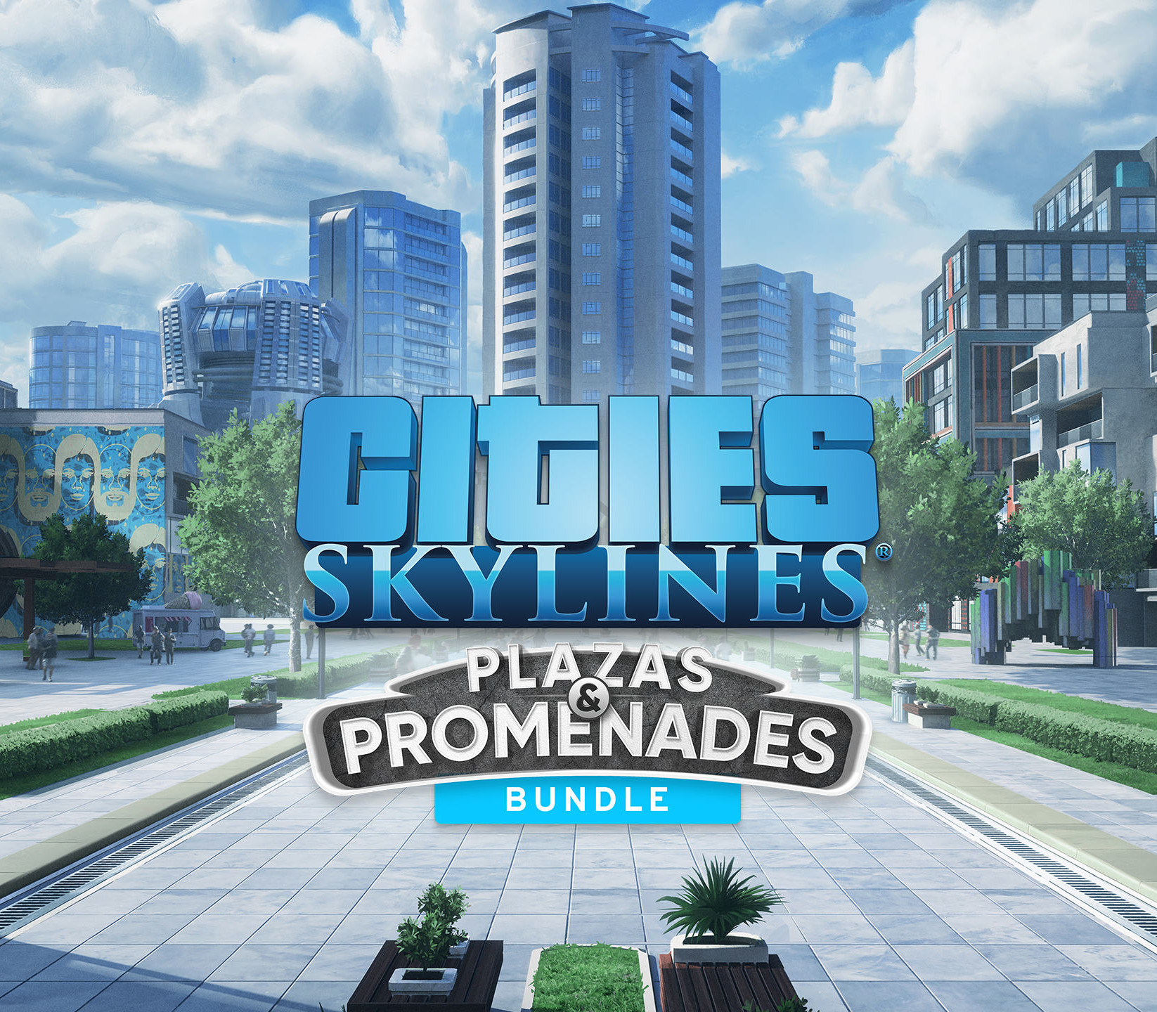 Cities: Skylines - Plazas & Promenades DLC Набор Steam Ключ