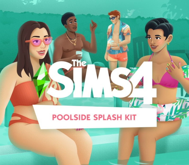 The Sims 4 - Poolside Splash Kit DLC EU PC EA App Ключ