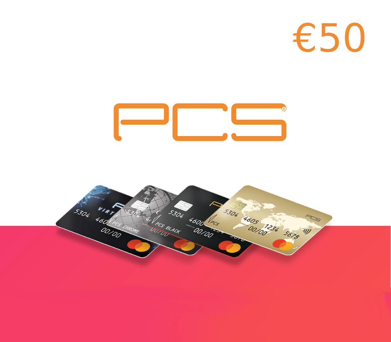 PCS Mastercard Recharge EUR 50 EU