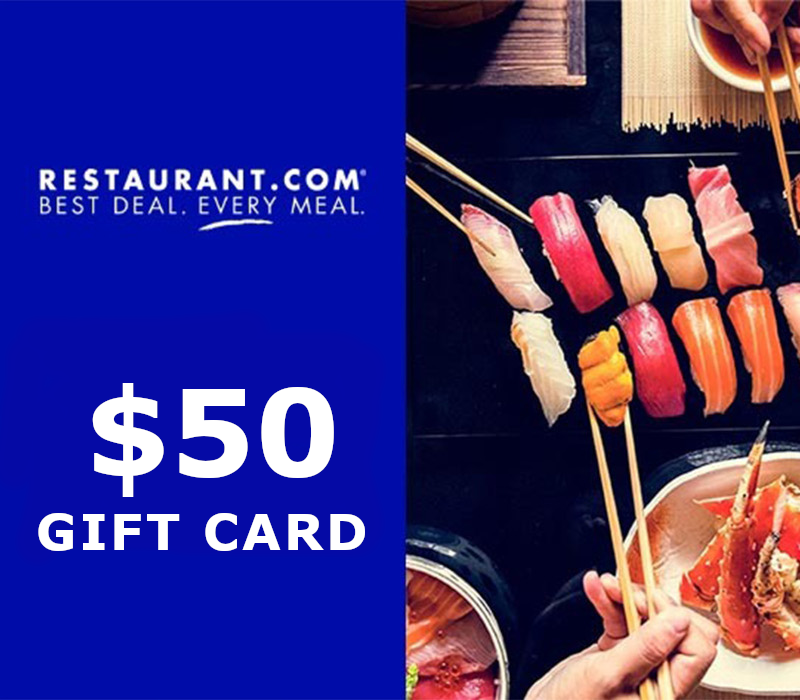 Restaurant.com $50 eGift Карта US