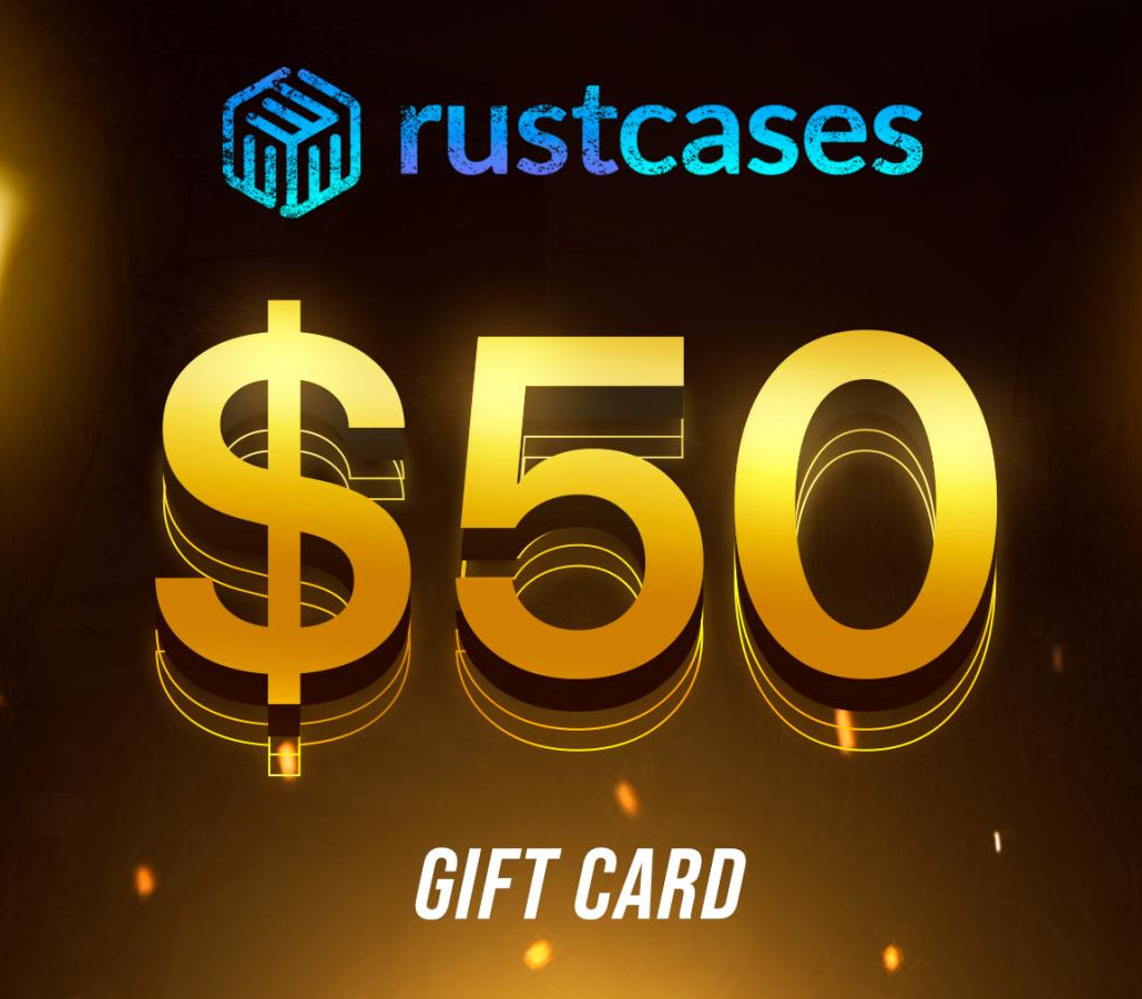 RUSTCASES.com $50 Подарочная карта