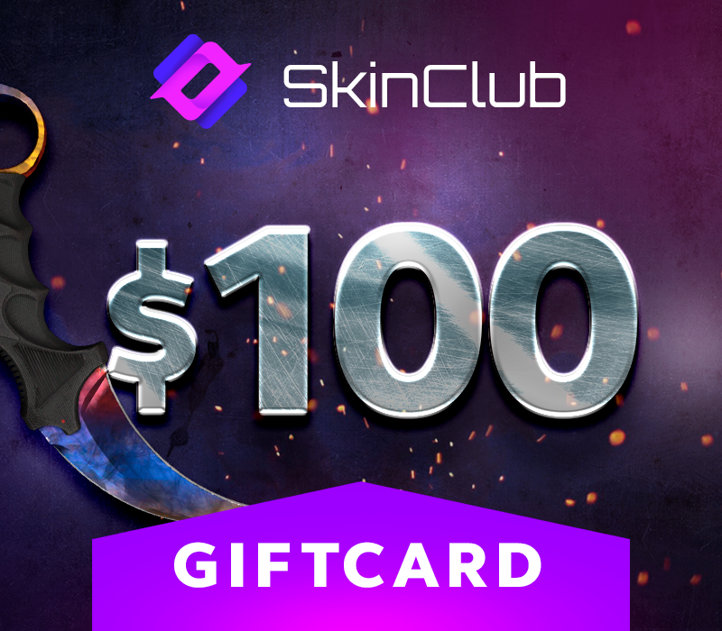 Skin.Club $100 Подарочная карта