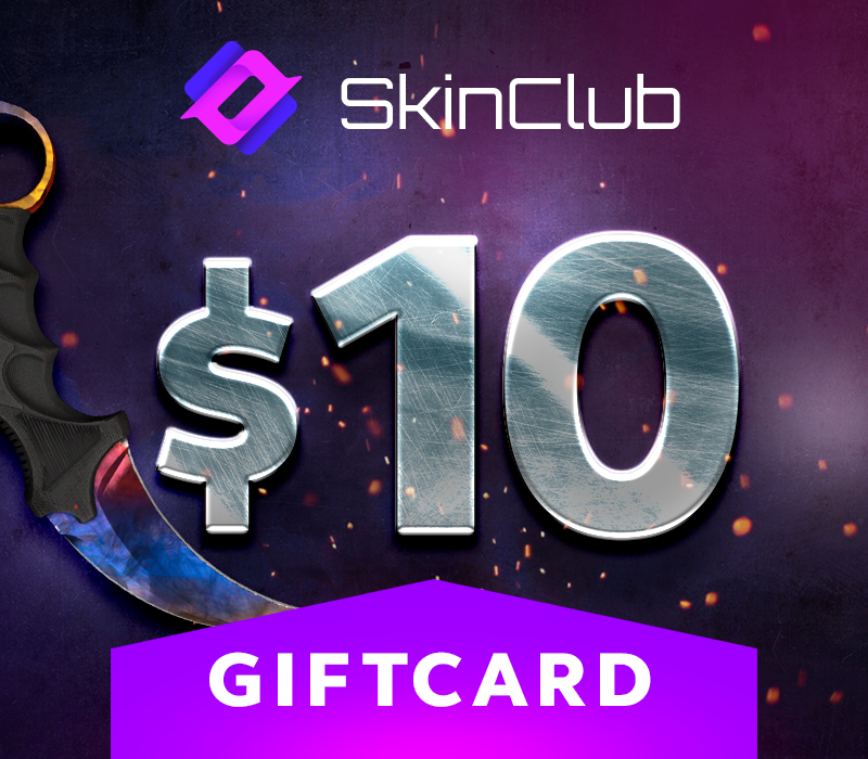 Skin.Club $10 Подарочная карта