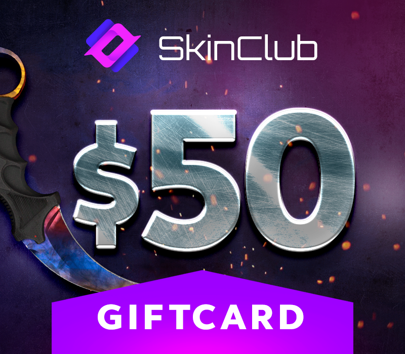 Skin.Club $50 Подарочная карта