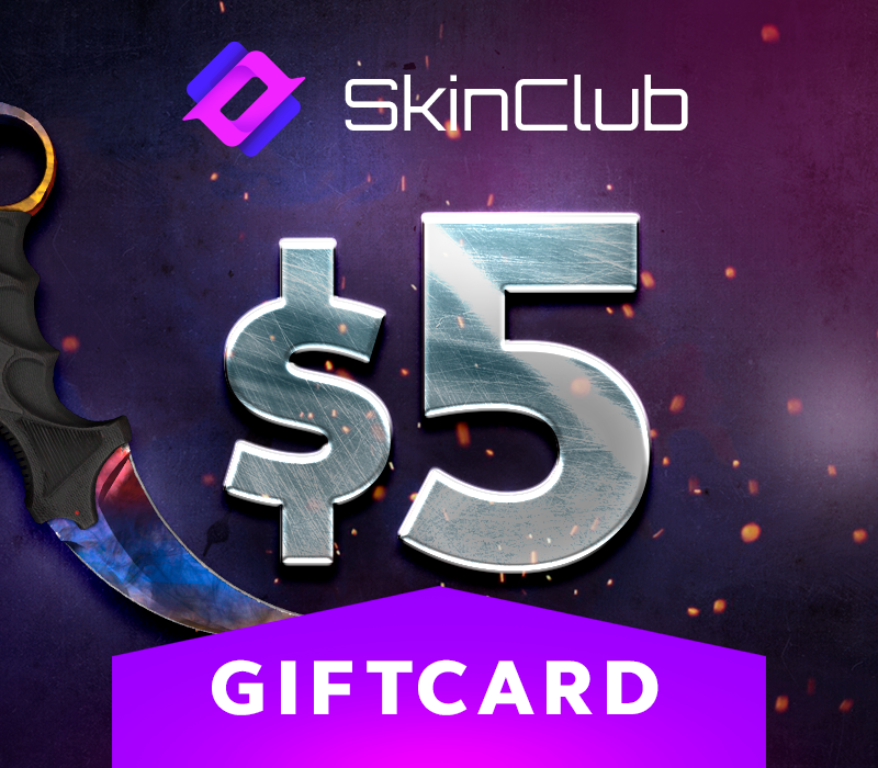 Skin.Club $5 Подарочная карта