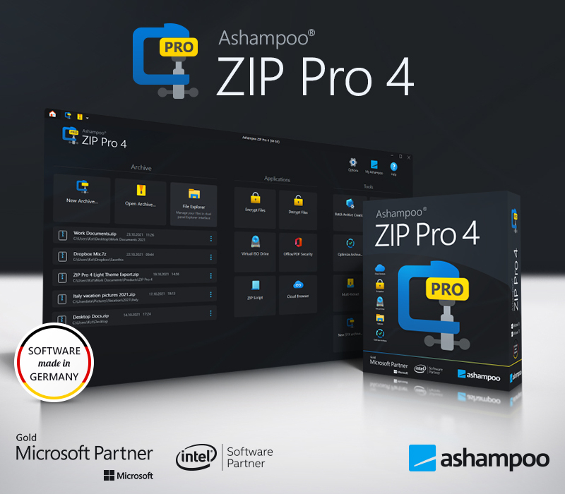 Ashampoo ZIP Pro 4 Ключ активации