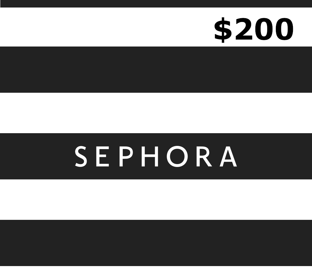 Sephora $200 Подарочная карта US