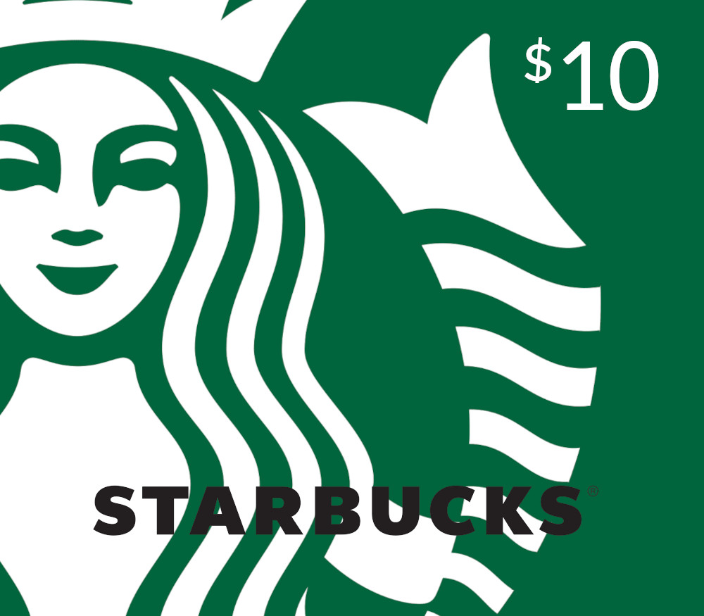 Starbucks $10 Подарочная карта US
