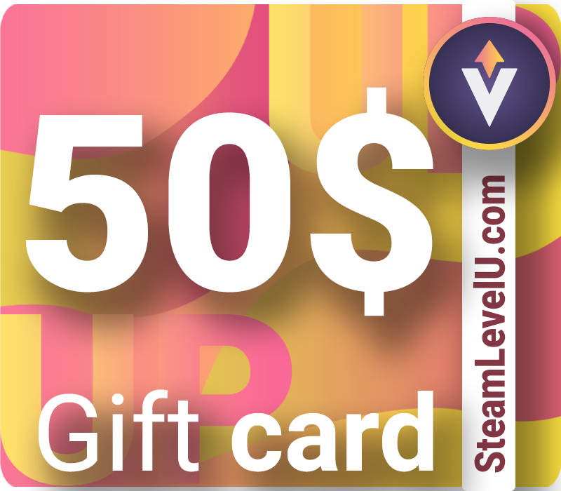 SteamLevelU 50 USD Gift Card