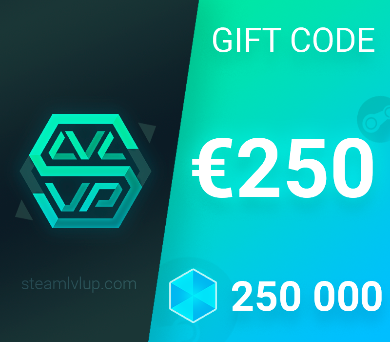 SteamlvlUP €250 Gift Code