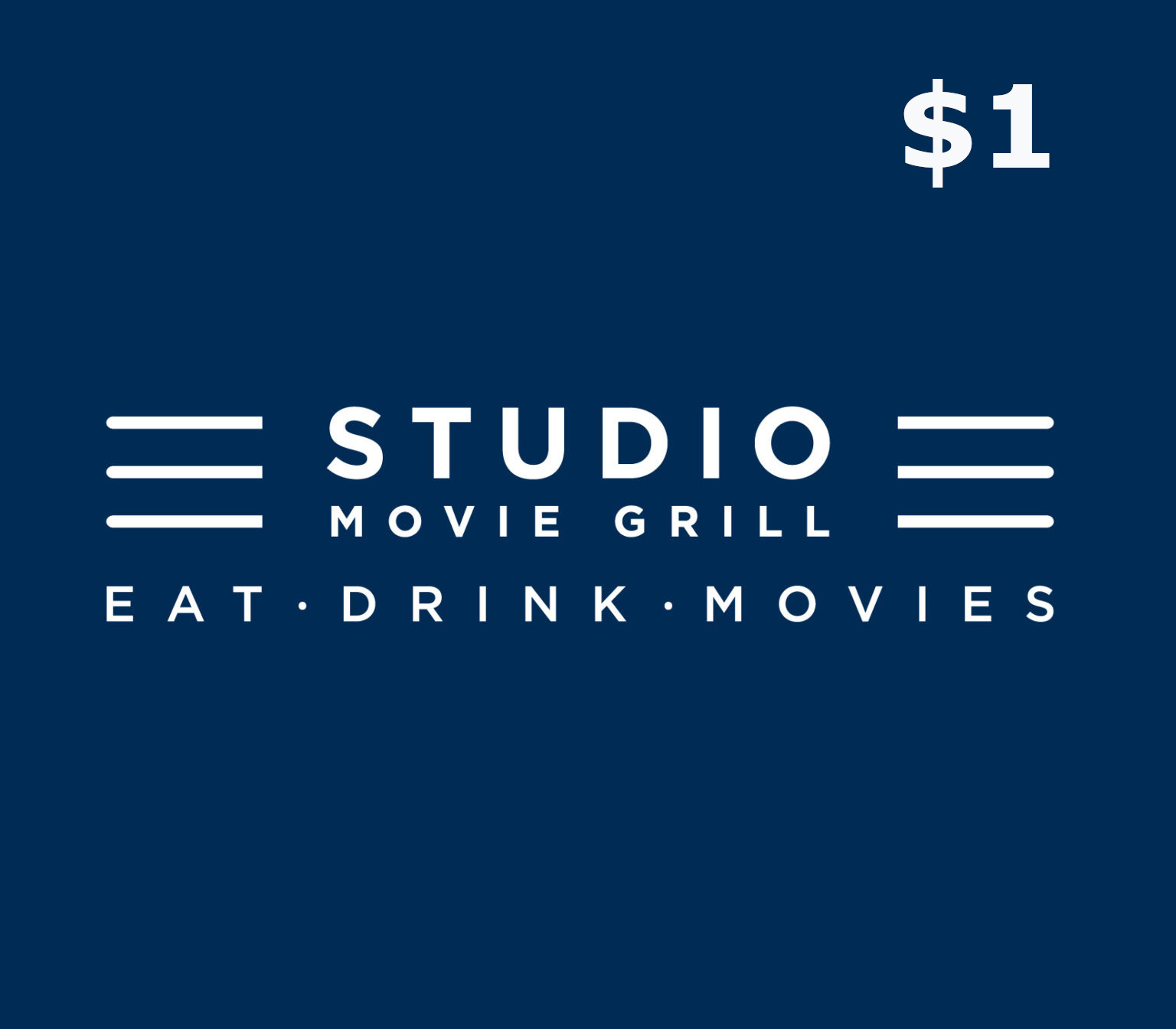 Studio Movie Grill $1 Подарочная карта US