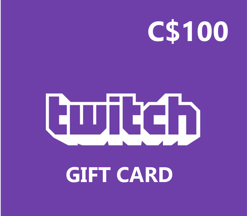 Twitch C$100 Подарочная карта CA