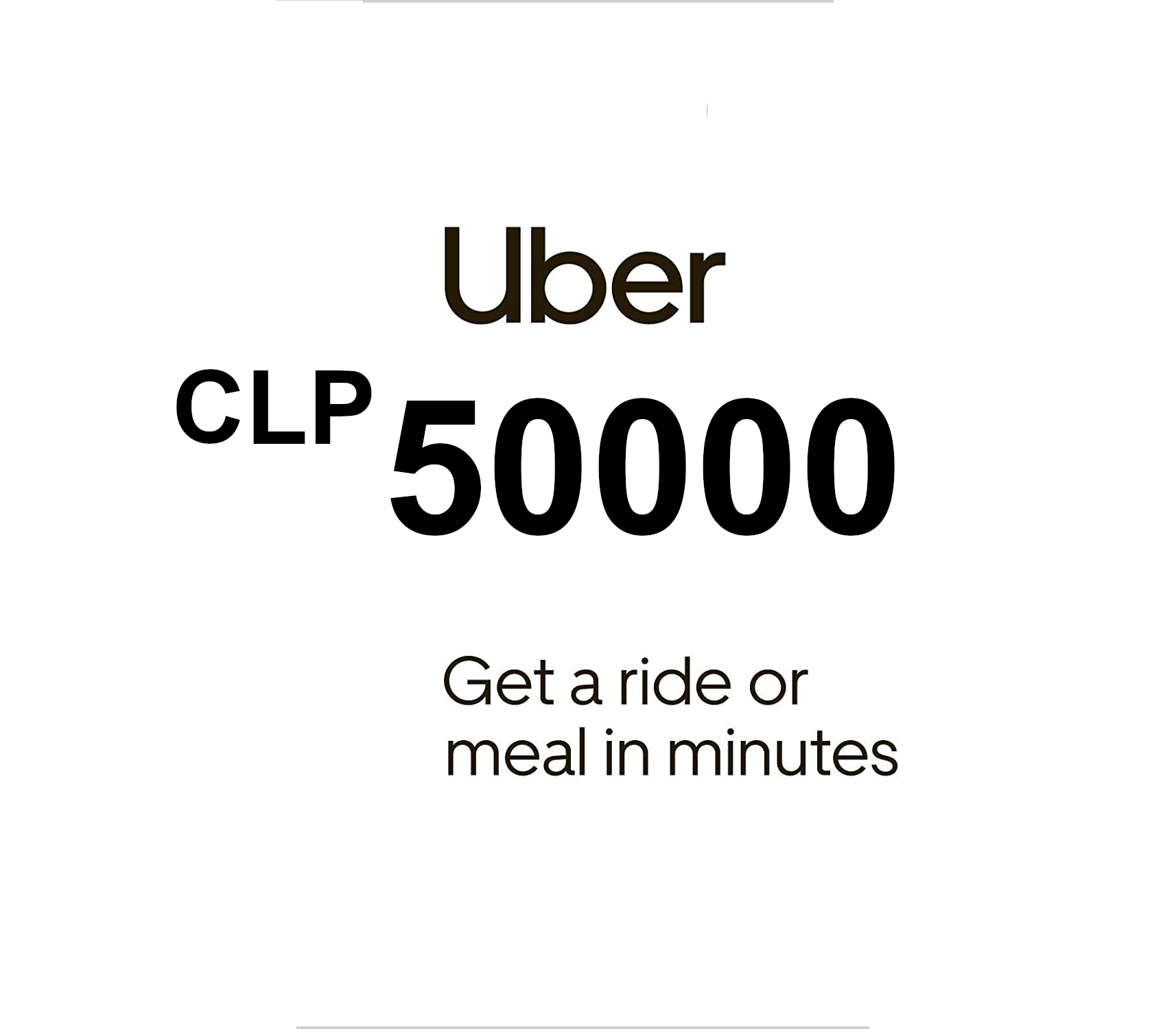 Uber 50000 CLP CL Подарочная карта