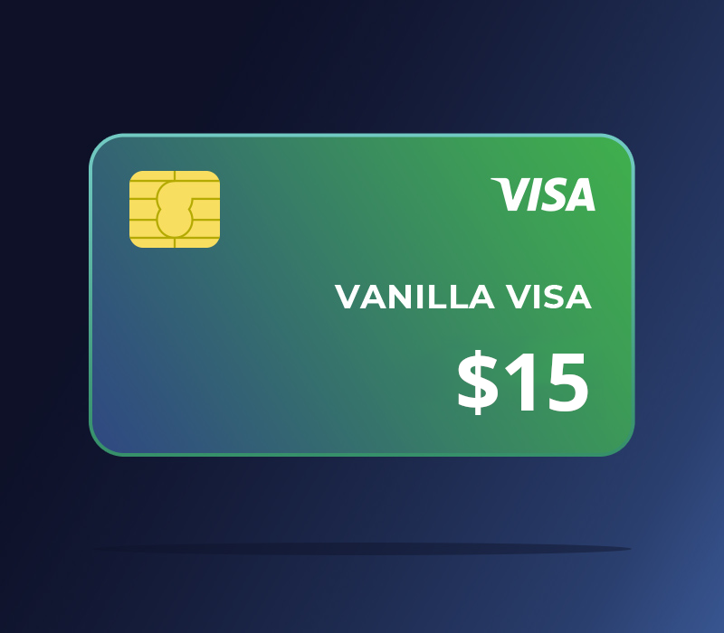Vanilla VISA $15 US
