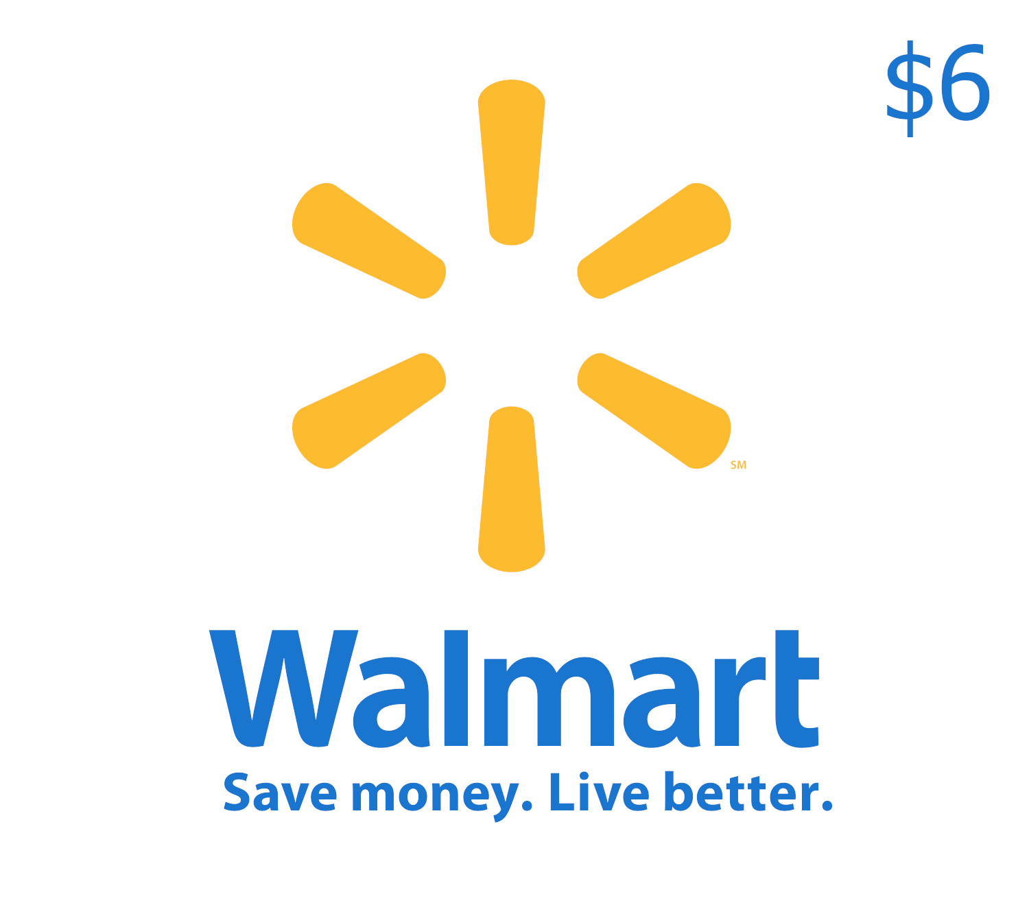 Walmart $6 Подарочная карта US