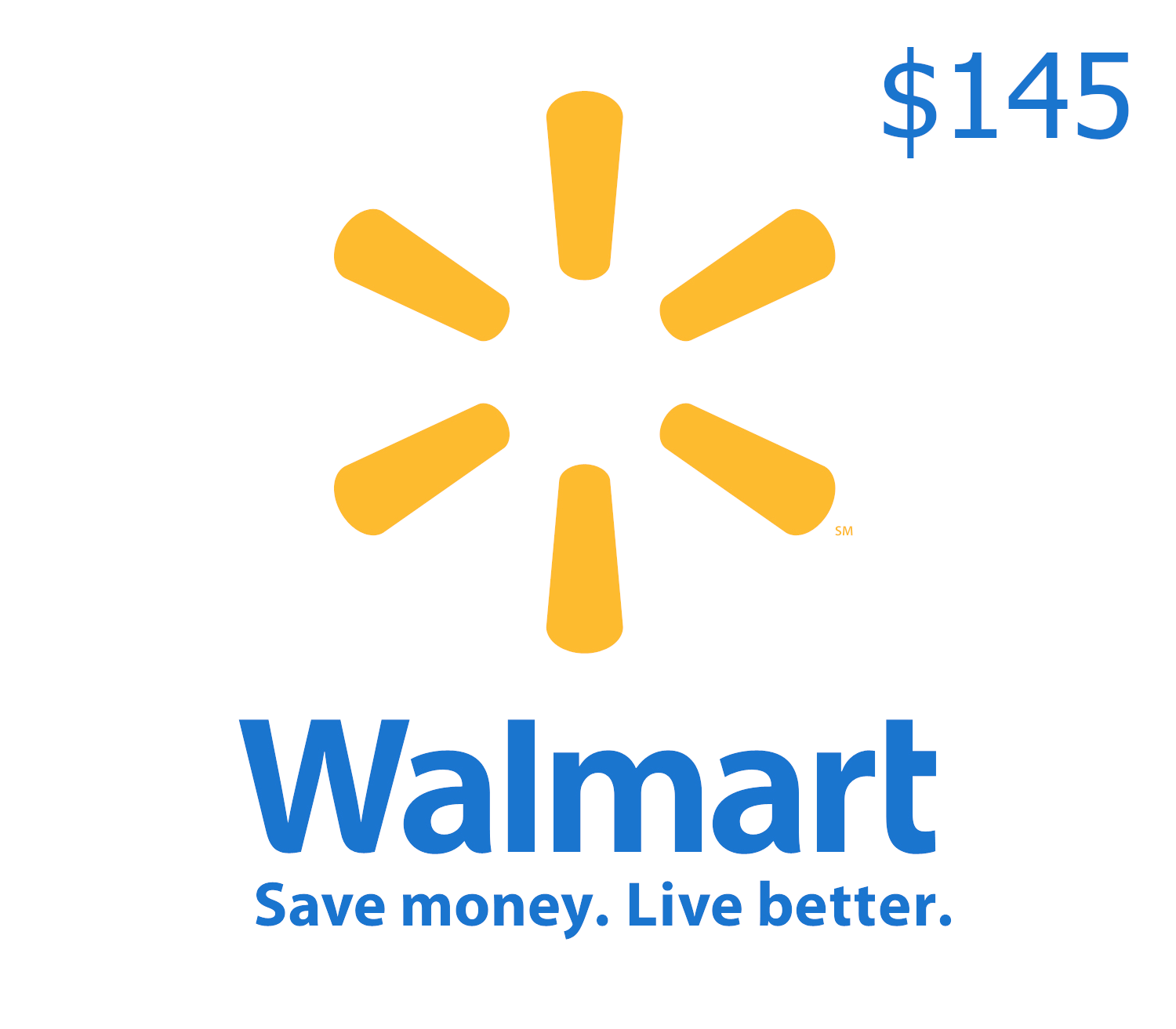 Walmart $145 Подарочная карта CA