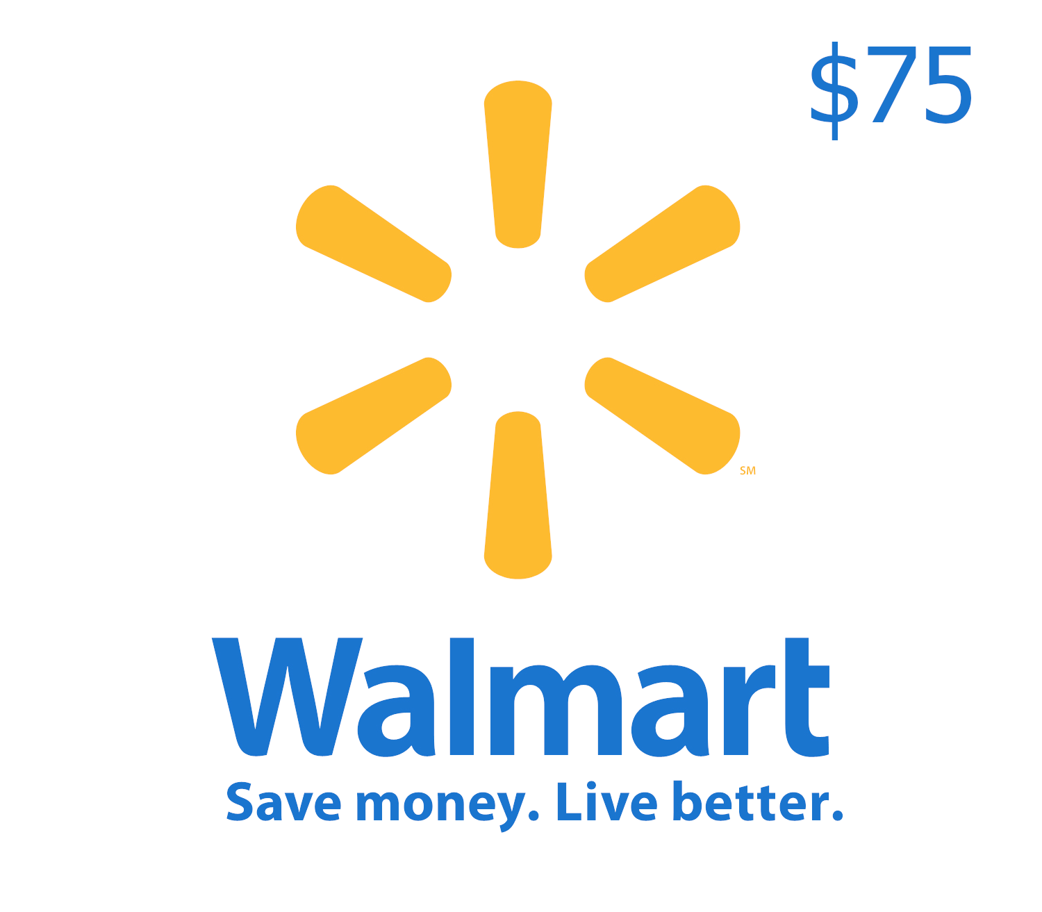 Walmart $75 Подарочная карта CA