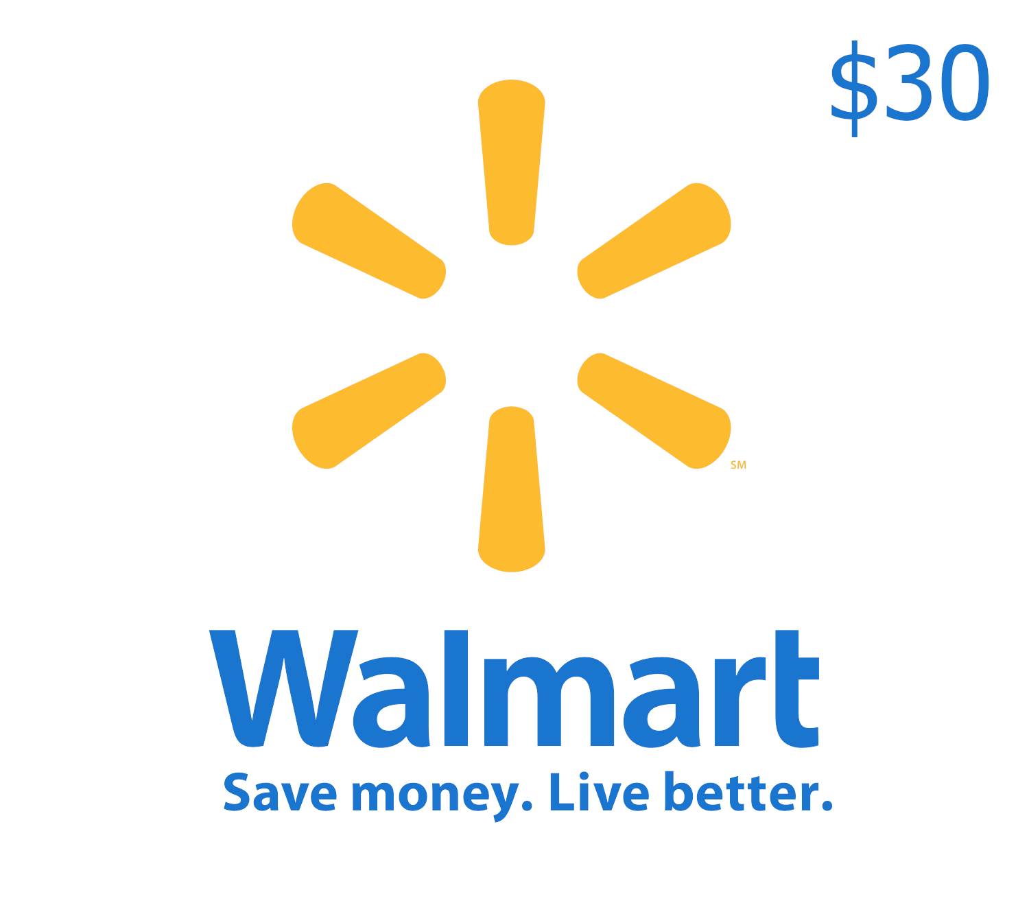 Walmart $30 Подарочная карта CA