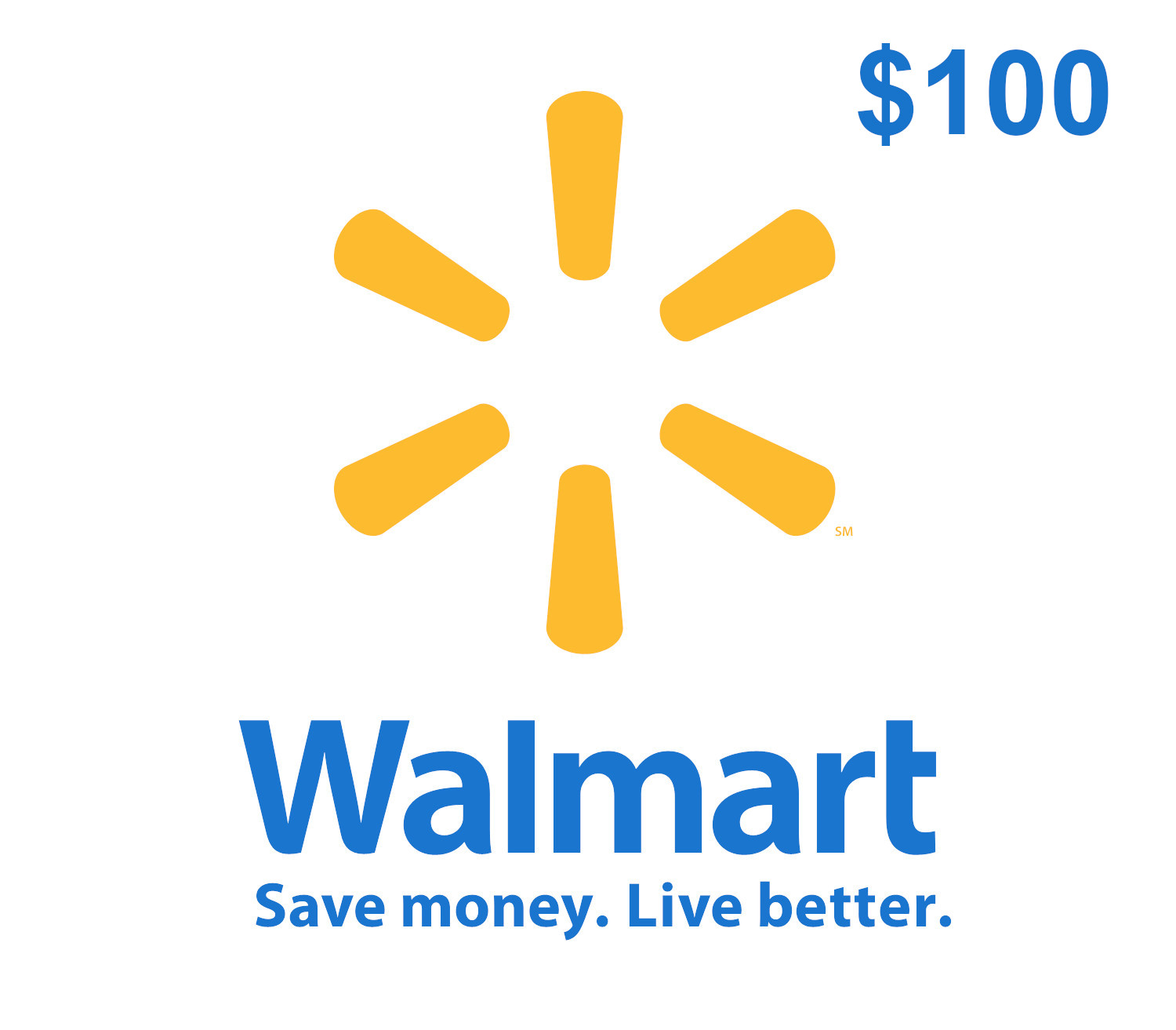 Walmart $100 Подарочная карта CA