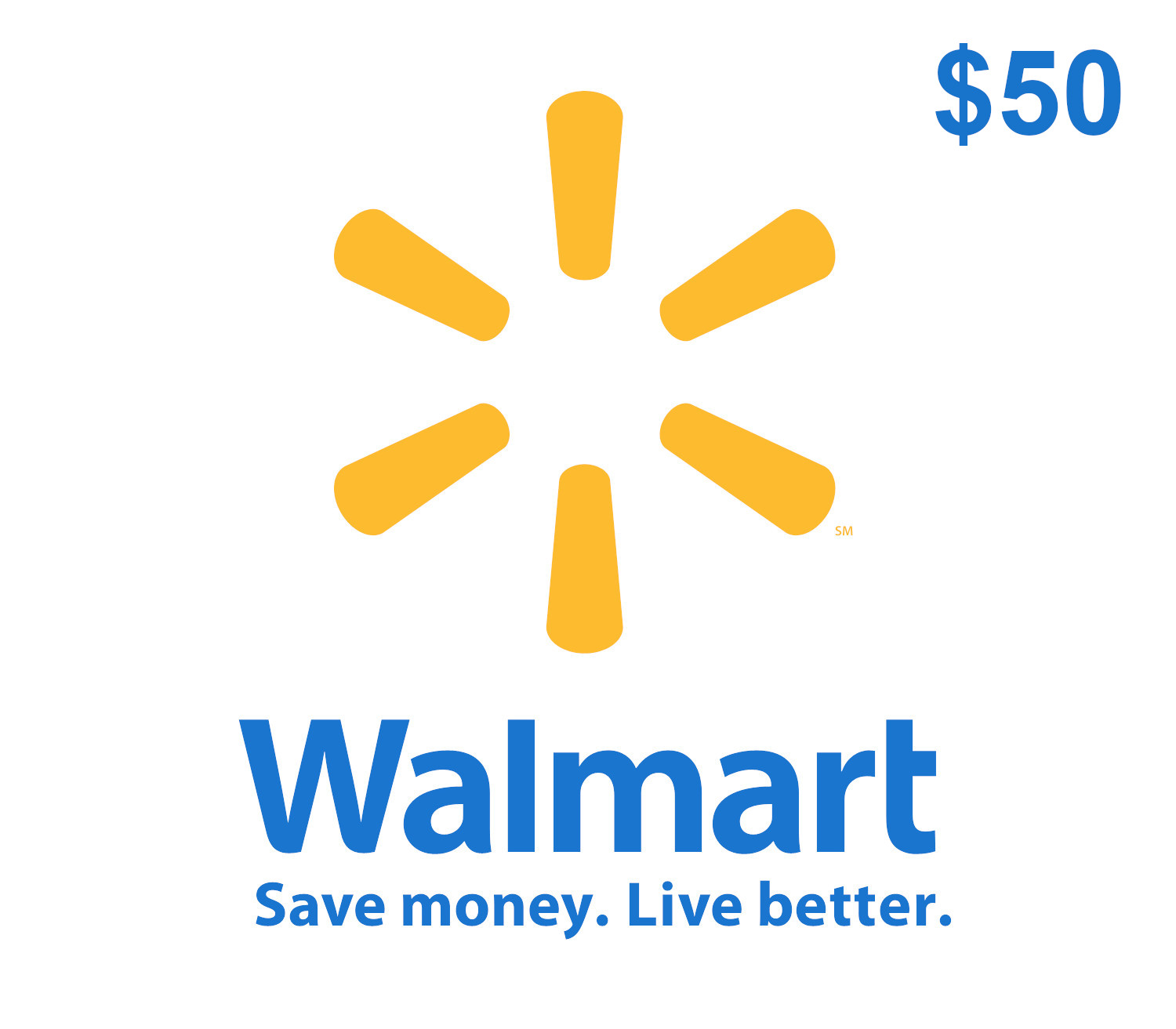 Walmart $50 Подарочная карта US