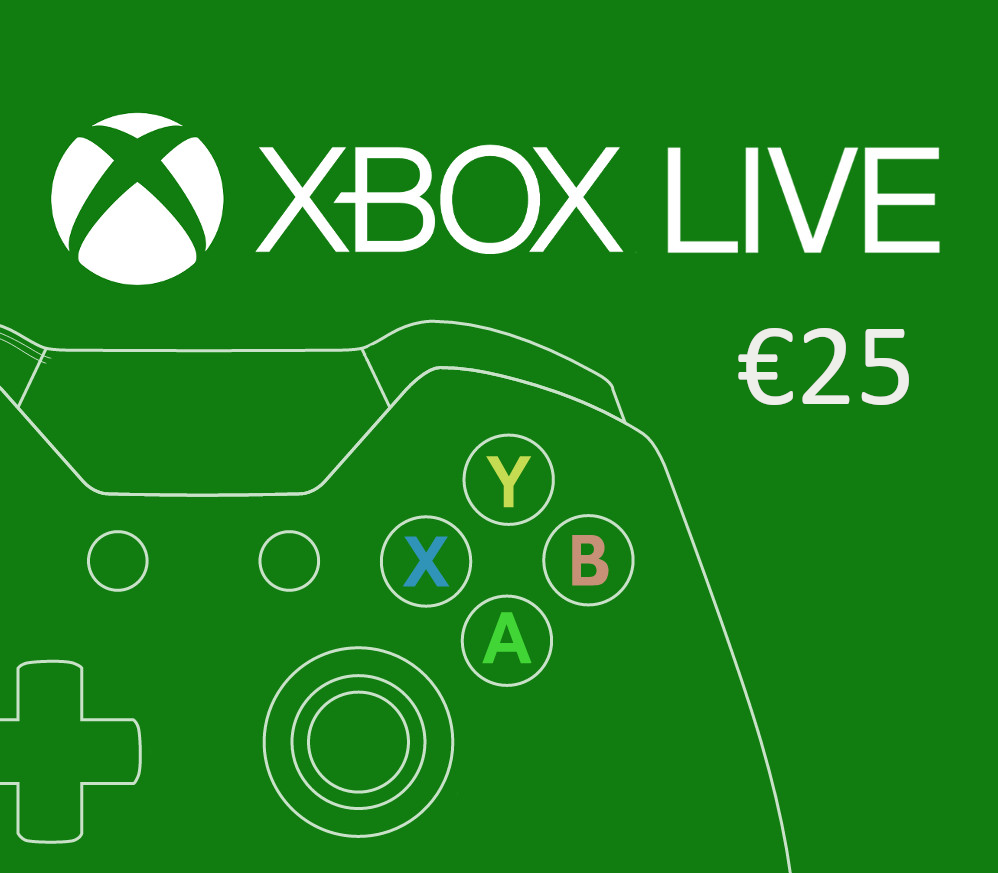 XBOX Live €25 Предоплаченная карта NL