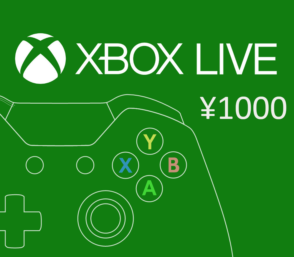 XBOX Live ¥1000 Предоплаченная карта JP