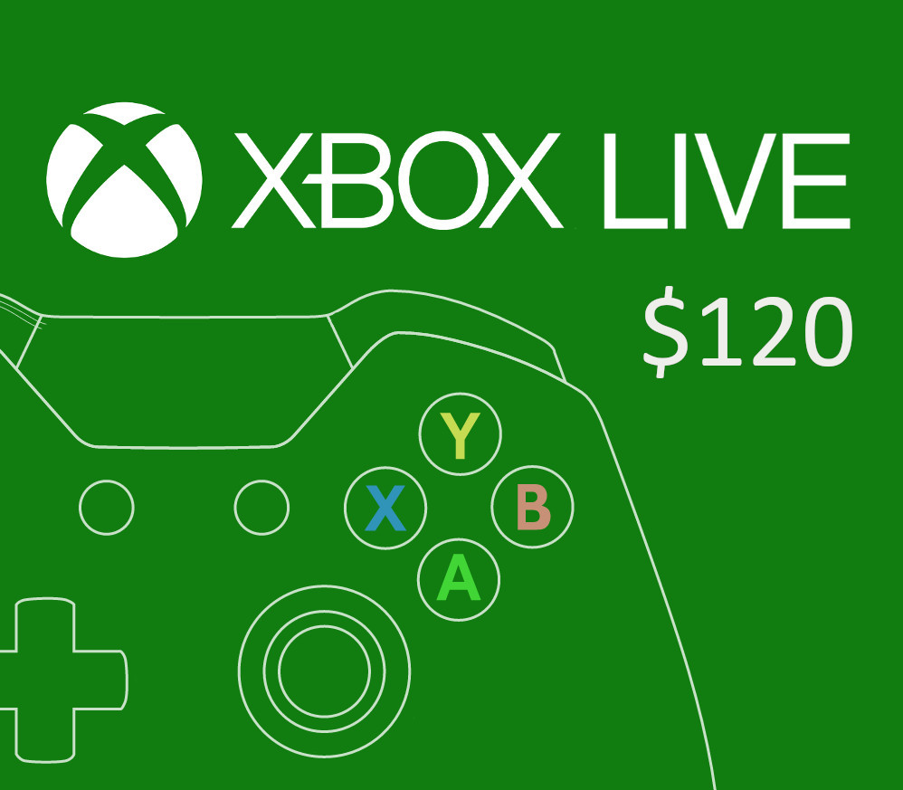 XBOX Live $120 Предоплаченная карта US